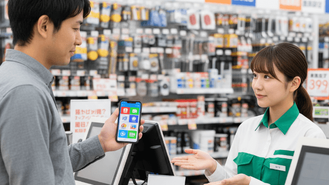 ハンズマン id払いやタッチ決済は利用できる?