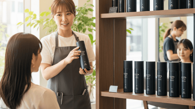 コタ製品の売り場は美容院が基本