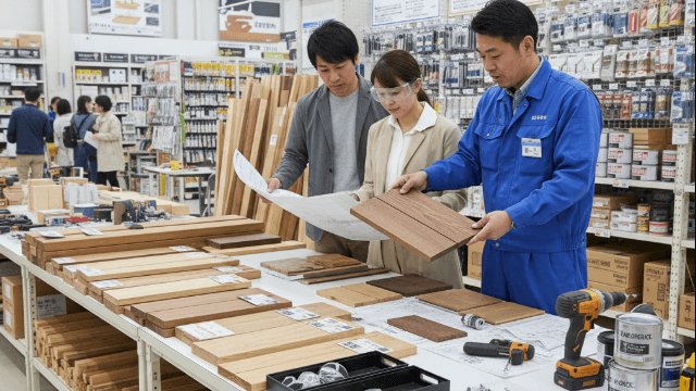 ハンズマンウッドデッキ DIYに必要な材料と選び方のコツ