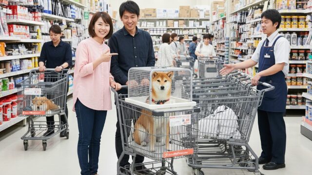 ハンズマンペット同伴 無料で使えるカートやケージはある?