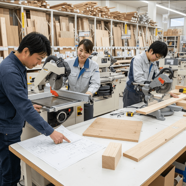 ハンズマン 木材カットの種類と加工内容