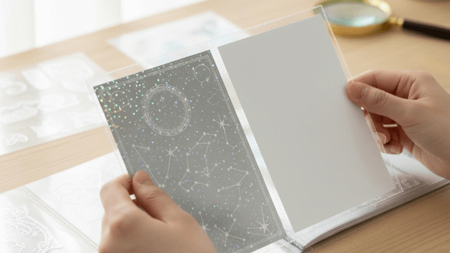 ハンズシール帳 中身が映えるクリアな透明ポケット