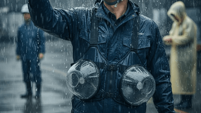 ハンズマン空調服 雨の日でも使える防水モデルはある?