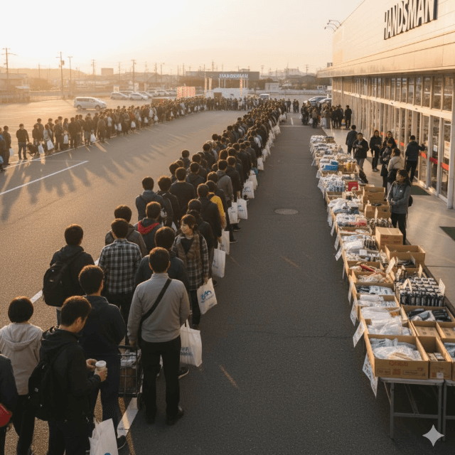 ハンズマンガラクタ市 戦利品ゲット!早朝から行列も