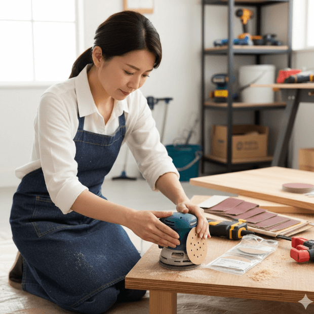 ハンズマン工具レンタル サンダーの紙は別途購入が必要